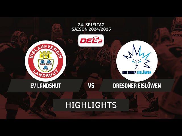 DEL2: EV Landshut vs. Dresdner Eislöwen I Highlights - 24. Spieltag | SDTV Eishockey