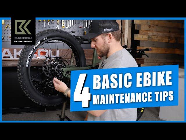 Basic Electric Bike maintenance tips you can do at home!