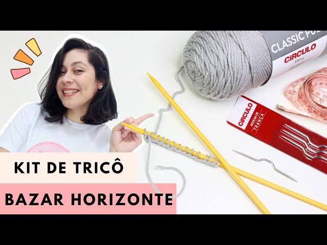 AULA DE TRICÔ DO ZERO (Aula 1) - VEM APRENDER A TRICOTAR! - Parceria Bazar Horizonte