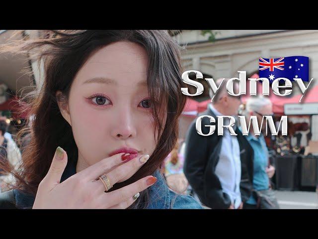 In Sydney, subtle pinkGRWM+travel long-lasting&POTD makeupㅣMINCARONG