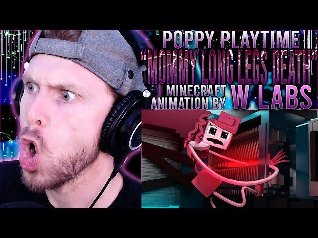 POPPY PLAYTIME MINECRAFT ANIMATION "Mommy Long Legs Death Scene" by W Labs REACTION!! | Vapor Reacts