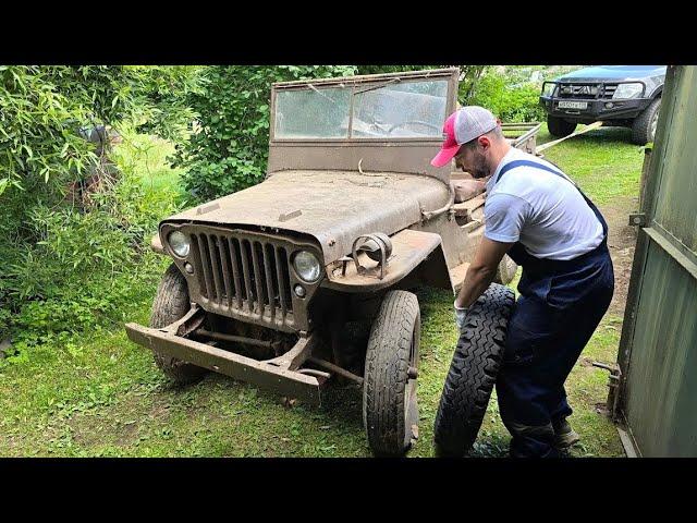 Нашли в старом гараже JEEP Willys 1942 года!