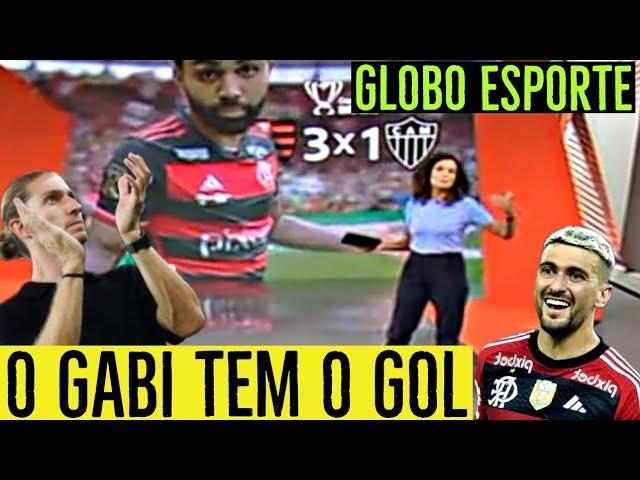 GLOBO ESPORTE HOJE,  GABI GOL FEZ DOIS GOLS E COMANDOU A VITÓRIA DO FLAMENGO NO MARACA LOTADO ONTEM.