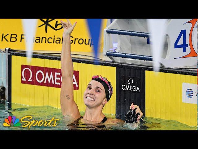 WORLD RECORD! Regan Smith takes down 100m back short course WR in Incheon | NBC Sports