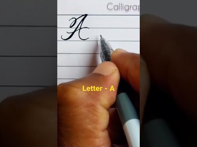 Letter A | neat & clean handwriting #calligraphy #shorts #viral #art #artist #trending #handwriting