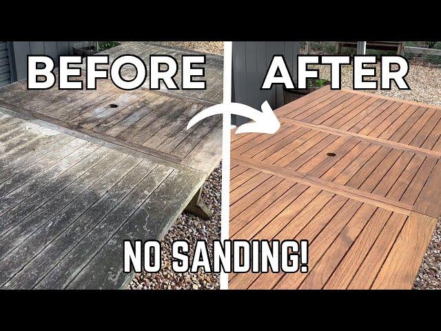 Restore Outdoor Teak Table - NO SANDING | Cleaning & Oiling