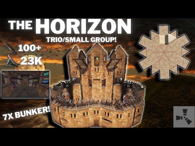 THE HORIZON TUTORIAL•TRIO/SMALL GROUP BASE•7X BUNKER•CHEAP•OPEN CORE•CHINA WALL•BASEDESIGN 2023•