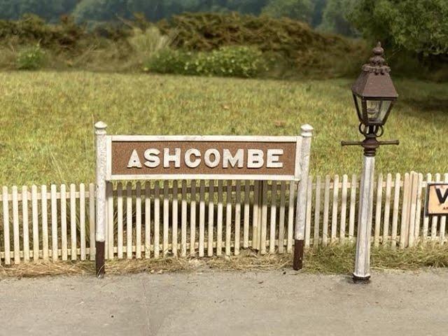 Postcard from Ashcombe (1) ...approaching the station from the west...