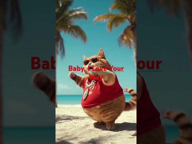 Cats Performing Baby, I Love Your Way by Big Mountain #cat #reggae #bigmountain