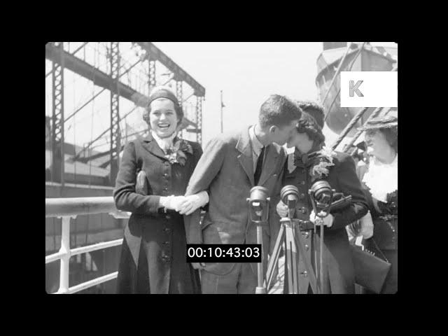 1938 USA, Young John F Kennedy, Interview With Sisters, Rose Kennedy, JFK, 35mm