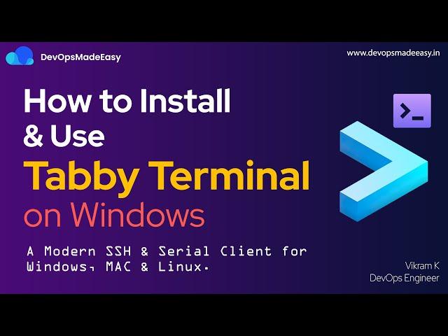 Install Tabby on Windows | Modern Terminal for MAC/Windows/Linux