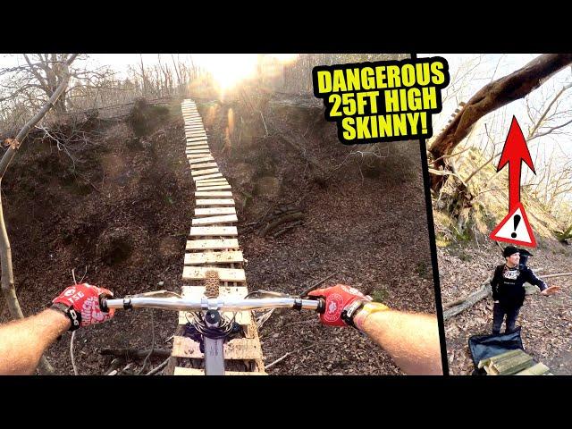 RIDING GNARLY MTB FEATURES - THE DANGEROUS SKINNY OF DOOM!