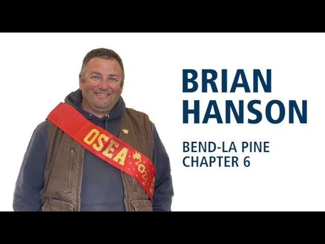 OSEA 2021 Employee of the Year Brian Hanson