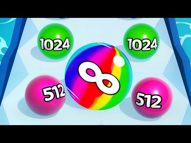 Ball Run 2048 : Merge Number infinity game in MAX LEVEL - ASMR GAMEPLAY ( Level Up Balls, Math game)