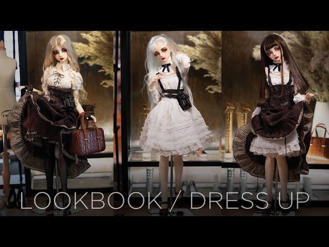 BJD Dollheart [MIX & MATCH] 4 Outfits 16 Looks / Dress Up