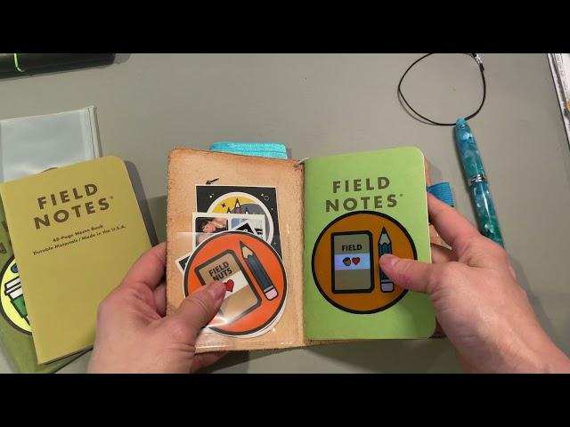 Travellers Notebook setup for Pocket sizes like Field Notes, Log & Jotter, Write, etc