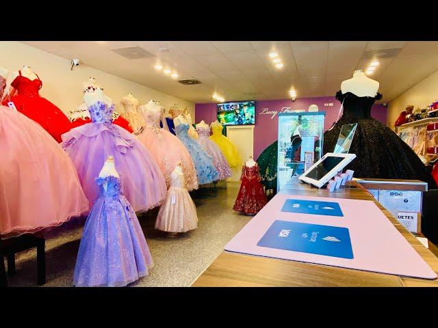 Lucy Franco Uath, dresses of quinceaneras, xv baptism, brides,boutique inside june 2022