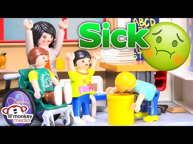 Ricardo Family  Johnny Gets Sick At School!