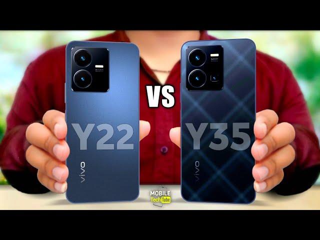 vivo Y22 vs vivo Y35 | Comparison  @mobiletechtube