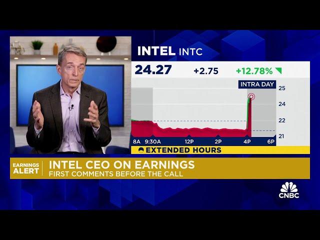 We got a lot done this quarter, says Intel CEO Pat Gelsinger