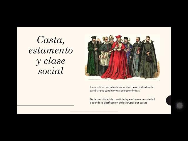 Casta, estamento y clase social de Nicolas Jimenez