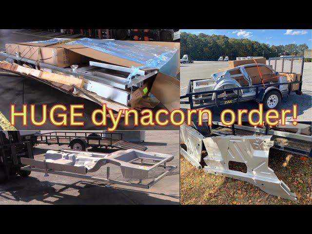 HUGE dynacorn order nearly destroyed! Future 68 mustang fastback build! #mustang #howto #diy