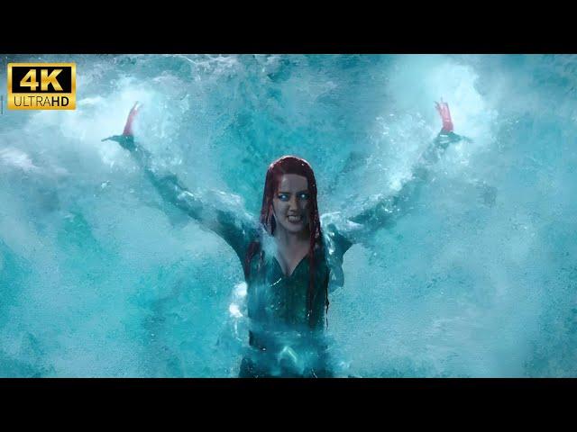 Mera saves Aquaman From Flood Scene - (Hindi) | Aquaman (2018) 4K Movie clip