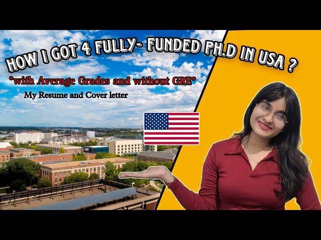 Navigating the Ph.D Application Process: How I got Fully-Funded Ph.D Position in USA *Tips & Tricks*