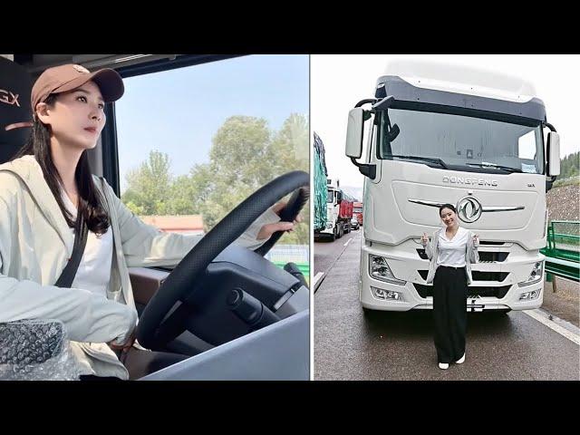 New Truck New Journey Happy Female Truck Driver Wei Xiaoyang