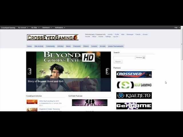 CrossEyedGaming Website Tutorial Video