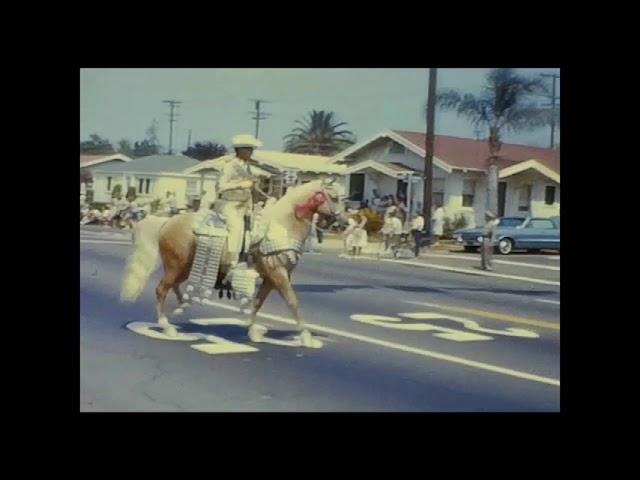 CHUCK CONNERS The Rifleman on 8mm film 1963 Parade,  La Habra, CA