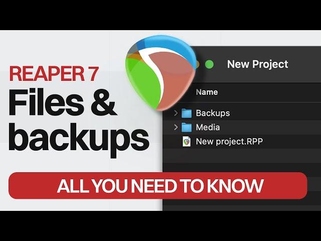 REAPER 7: How to properly save projects, Project Files, Backups, Auto-saves and Reapeaks.