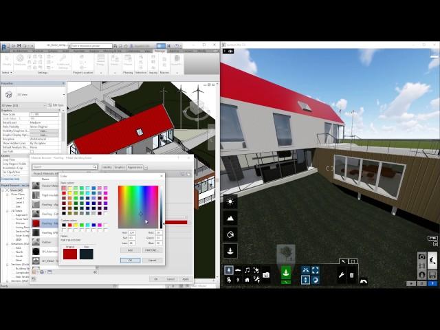 Lumion Plugin for Revit. Tutorial. Materiały z Revita