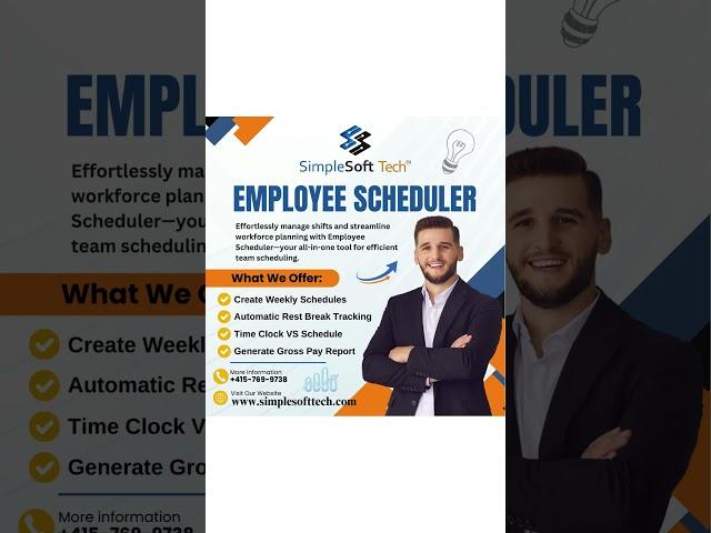 "Effortless Scheduling, Maximum Productivity! ️ #EmployeeScheduler"