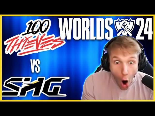 NO ONE EXPECTED THIS PICK - 100T VS SHG - WORLDS 2024 - JANKOS