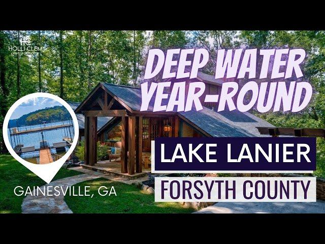 Lake Lanier Real Estate: Lodge-like living on spectacular lake waterfront in Forsyth County GA