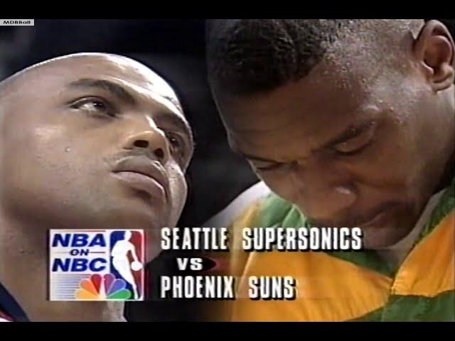 Sonics @ Suns 1993 WCF Deciding Game 7 (NBA On NBC)