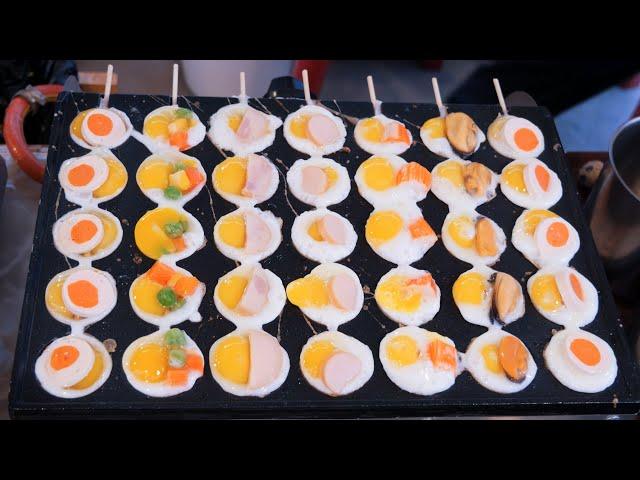 Quail eggs BBQ with Variety of Toppings | うずらの卵の串焼き | Thailand Street Food