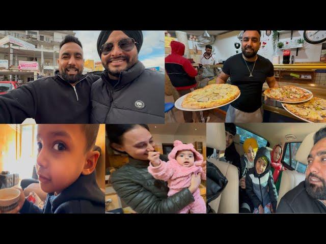 ਯਾਰਾਂ ਨਾਲ ਬਹਾਰਾਂਹੱਥੀਂ ਬਣਾ ਕੇ ਖਵਾਏ PIZZE️ITALY VICH PUNJABI // DAILY PUNJABI VLOG