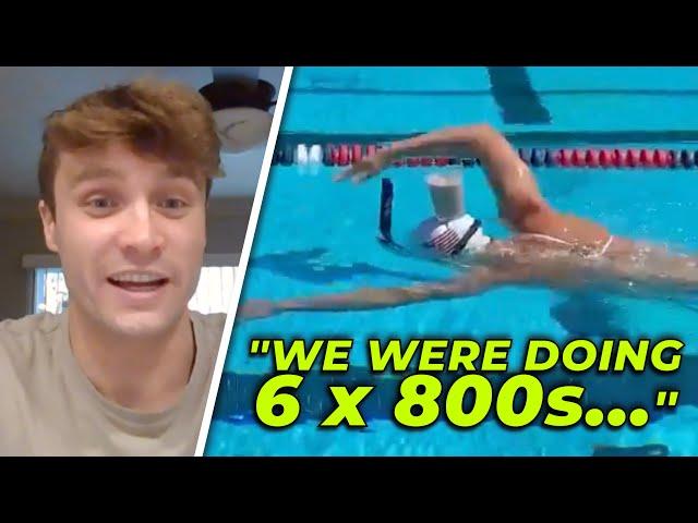 Katie Ledecky did WHAT in practice? (ft. Bobby Finke)