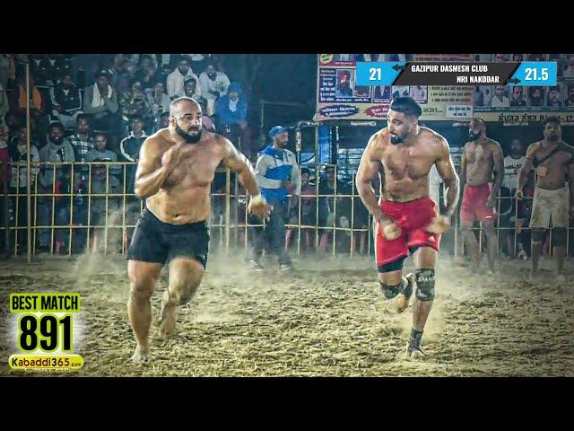 Best Match 891 | NRI Nakodar VS Dasmesh Club Gazipur | Gazipur (Jalandhar) Kabaddi Cup 21 Nov 2021