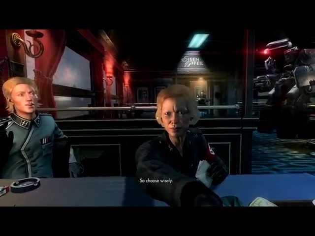 Wolfenstein: The New Order - Train Scene - What if you choose the gun