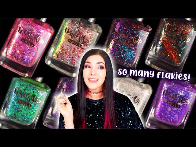 Color Changing Flakies?! Whats Up Nails Spooky Spice Nail Polish Swatch & Review || KELLI MARISSA