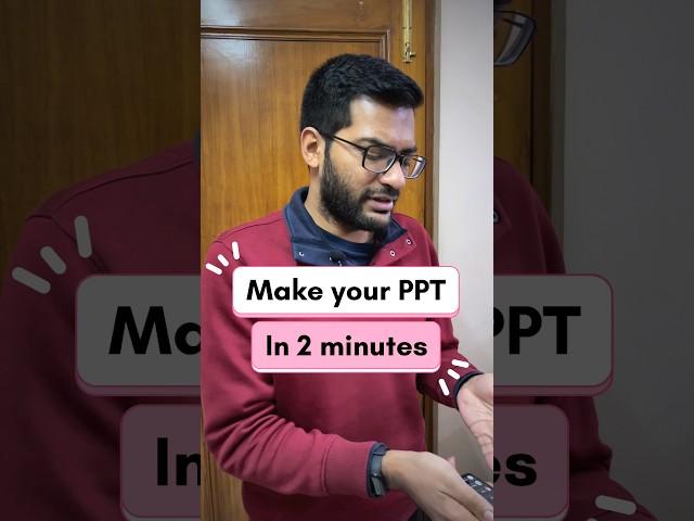 Make PPT in just 2 minutes ‼️