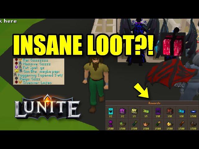 Lunite RSPS: *We got Spooned?!* Opening 200 New OP Mythical Boxes for Bank! +Huge G/A