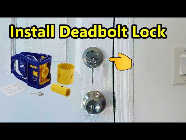 INSTALL a DEAD BOLT LOCK ON a DOOR – USING IRWIN JIG SET