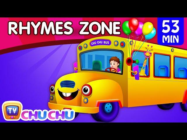 Wheels On The Bus | Popular Nursery Rhymes Collection for Children | ChuChu TV Rhymes Zone