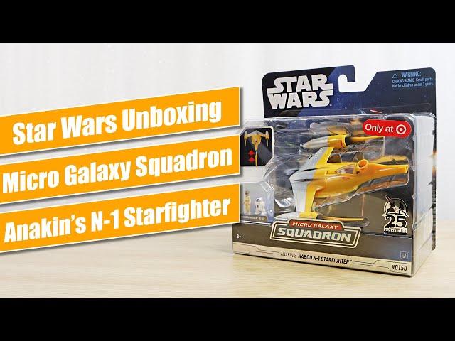 Micro Galaxy Squadron Anakin's Naboo N-1 Starfighter - Star Wars Unboxing