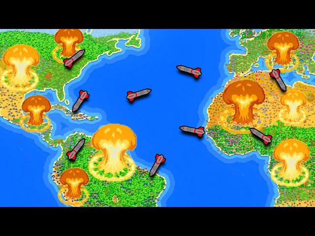 Earth Battle Royale But Countries Have NUKES - Worldbox