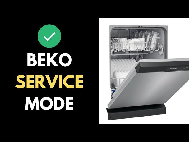 How To Get Into Service Mode on Beko Dishwasher - Full Guide (2024)